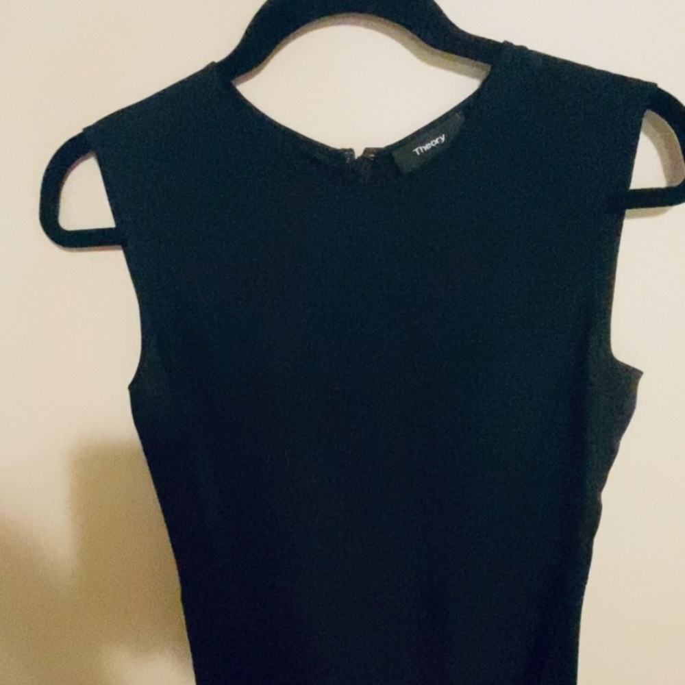 Theory Black Sleeveless Silk Top (NWT)
